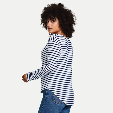 Navy and White stripe