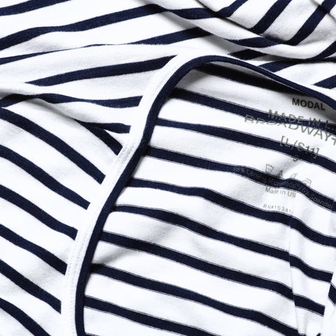 Navy and White stripe