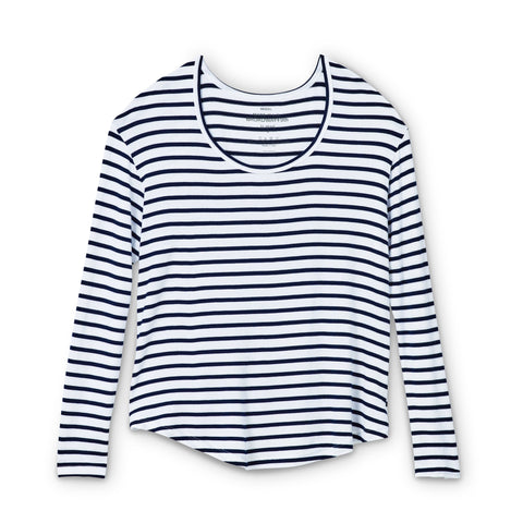 Navy and White stripe