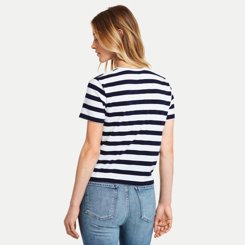Navy and White stripe