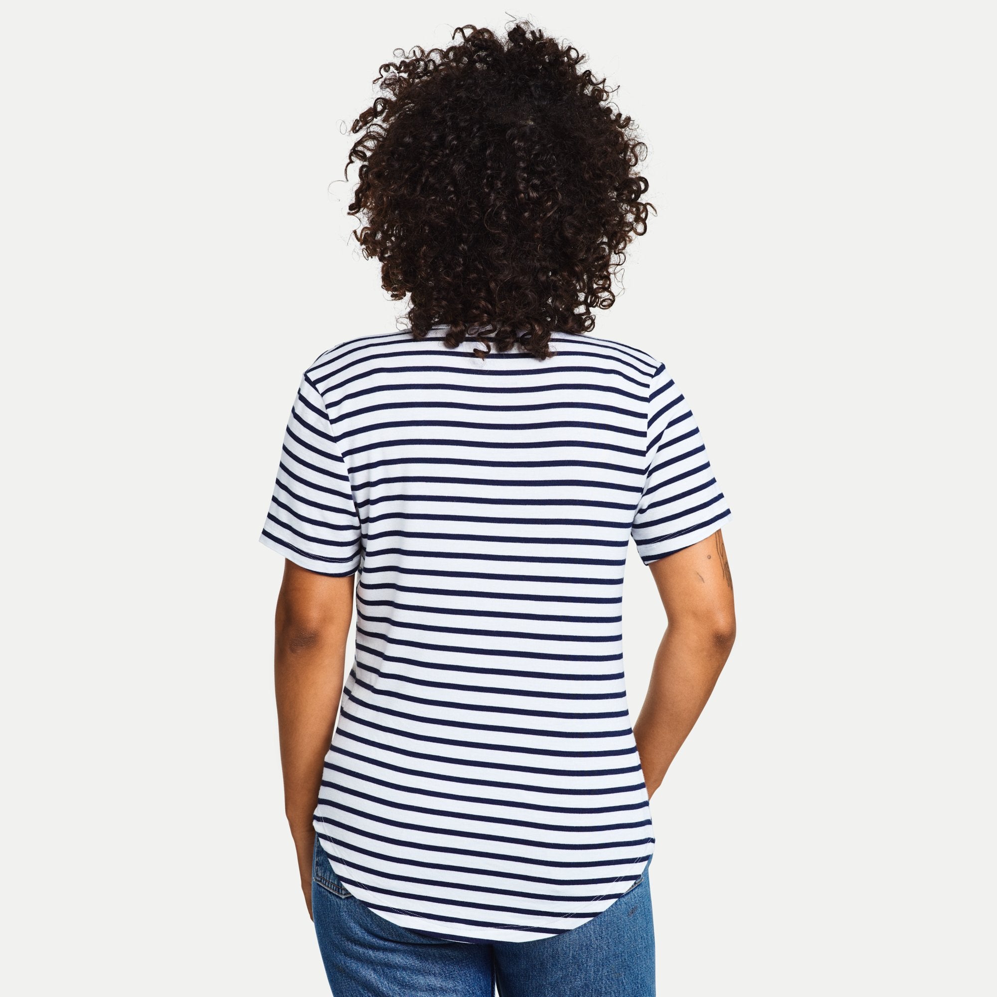 Navy and White stripe