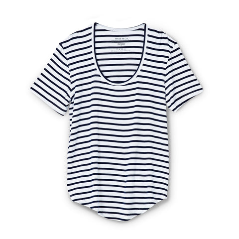 Navy and White stripe