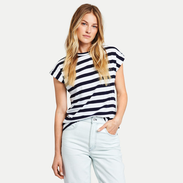 Navy and White stripe