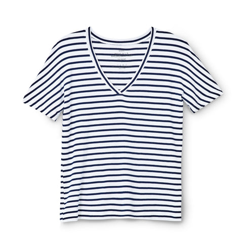 Navy and White stripe