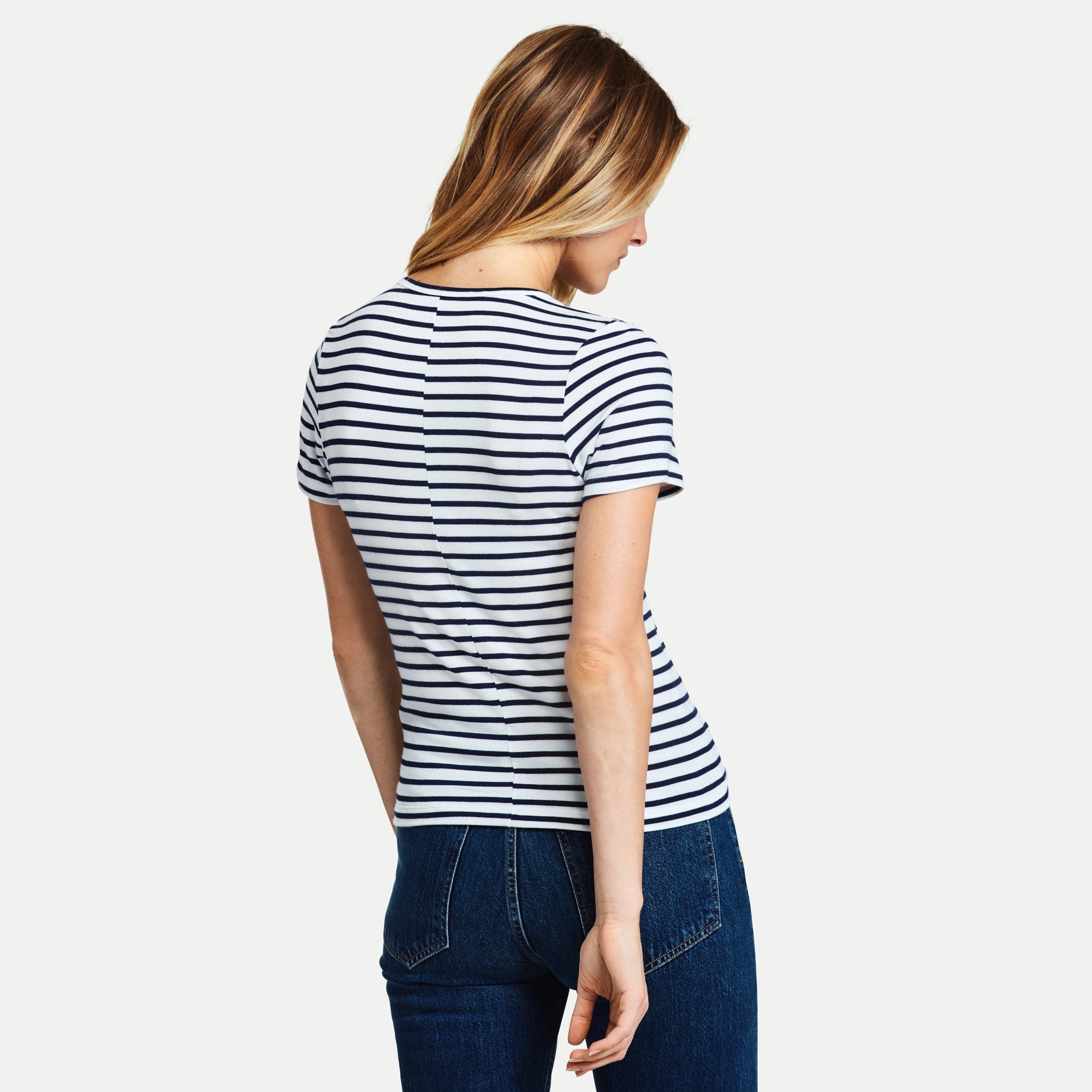 Navy and White stripe