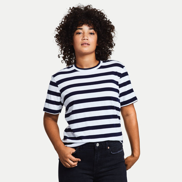 Navy and White stripe