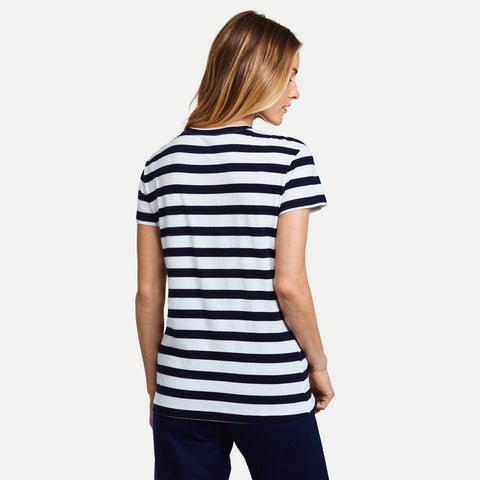 Navy and White stripe