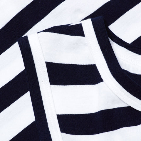 Navy and White stripe